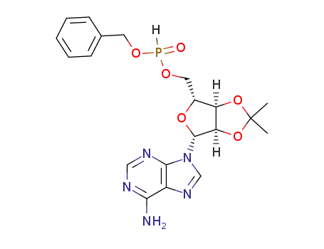 O5'-benzyloxyphosphinoyl-O2',O3'-isopropylidene-adenosine