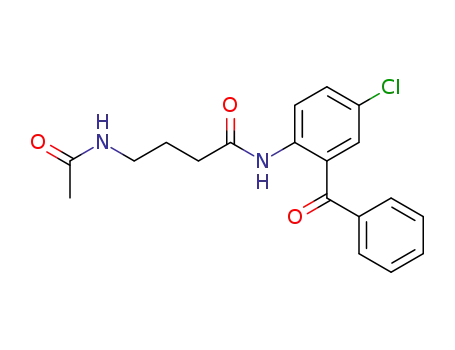 4-Acetylamino-N-(2-benzoyl-4-chloro-phenyl)-butyramide