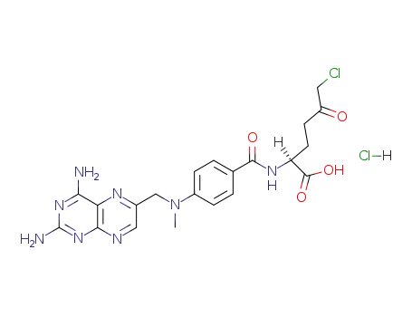4-amino-4-deoxy-N10-methylpteroyl-(6-chloro-5-oxo)-L-norleucine hydrochloride