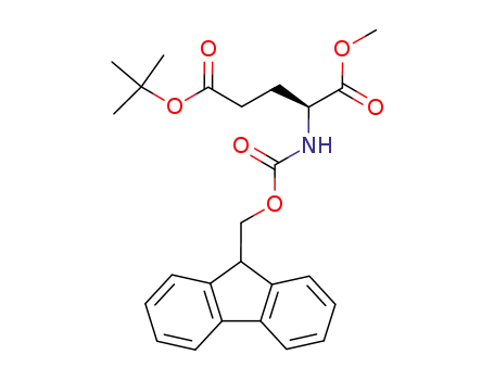 Molecular Structure of 160002-61-9 (L-Glutamic acid, N-[(9H-fluoren-9-ylmethoxy)carbonyl]-,
5-(1,1-dimethylethyl) 1-methyl ester)