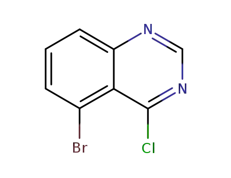 Molecular Structure of 2148-38-1 (5-Bromo-4-chloroquinazoline)