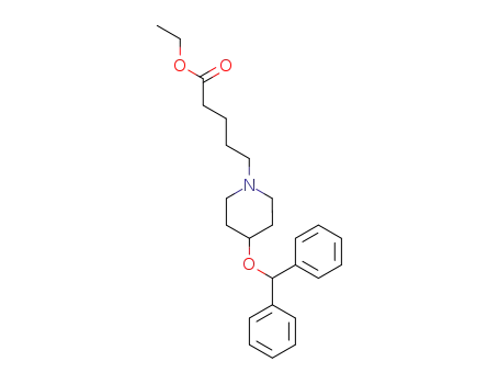 1-Piperidinepentanoic acid, 4-(diphenylmethoxy)-, ethyl ester