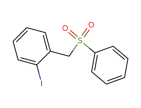 Molecular Structure of 167708-86-3 (Benzene, 1-iodo-2-[(phenylsulfonyl)methyl]-)