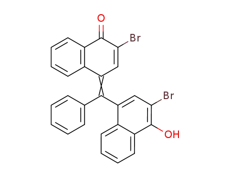 (E/Z)-2-Brom-4-<(3-brom-4-hydroxy-1-naphthyl)phenylmethylen>-1(4H)-naphthalinon