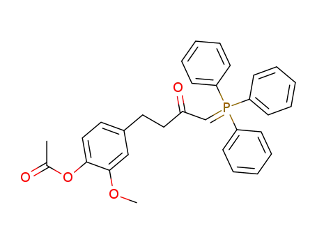 Acetic acid 2-methoxy-4-[3-oxo-4-(triphenyl-λ5-phosphanylidene)-butyl]-phenyl ester