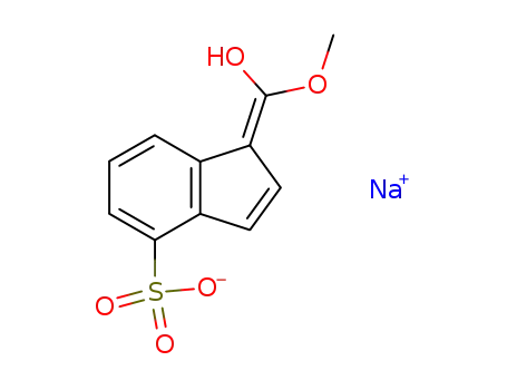 Sodium; 1-[1-hydroxy-1-methoxy-meth-(E)-ylidene]-1H-indene-4-sulfonate