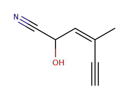 (Z)-1-cyano-3-methylpent-2-en-4-yn-1-ol