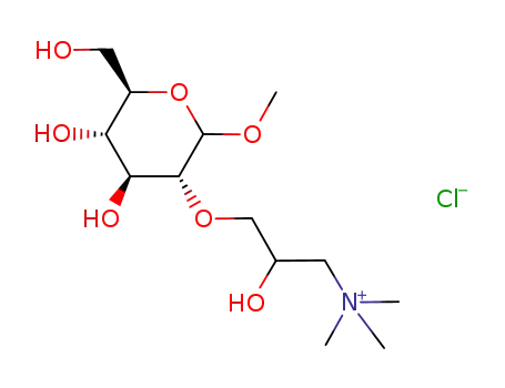 [3-((3R,4S,5S,6R)-4,5-Dihydroxy-6-hydroxymethyl-2-methoxy-tetrahydro-pyran-3-yloxy)-2-hydroxy-propyl]-trimethyl-ammonium; chloride