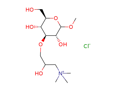 [3-((2R,3R,4S,5R)-3,5-Dihydroxy-2-hydroxymethyl-6-methoxy-tetrahydro-pyran-4-yloxy)-2-hydroxy-propyl]-trimethyl-ammonium; chloride