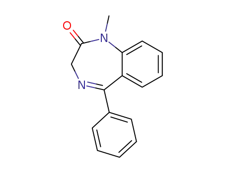 Molecular Structure of 3034-65-9 (1-METHYL-5-PHENYL-1,3-DIHYDRO-BENZO[E][1,4]DIAZEPIN-2-ONE)