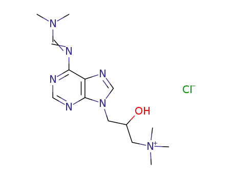 {3-[6-(Dimethylamino-methyleneamino)-purin-9-yl]-2-hydroxy-propyl}-trimethyl-ammonium; chloride