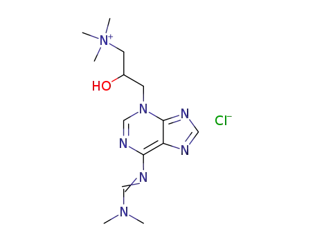 {3-[6-(Dimethylamino-methyleneamino)-purin-3-yl]-2-hydroxy-propyl}-trimethyl-ammonium; chloride