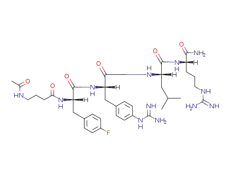 (S)-2-[(S)-2-[(S)-2-(4-Acetylamino-butyrylamino)-3-(4-fluoro-phenyl)-propionylamino]-3-(4-guanidino-phenyl)-propionylamino]-4-methyl-pentanoic acid ((S)-1-carbamoyl-4-guanidino-butyl)-amide