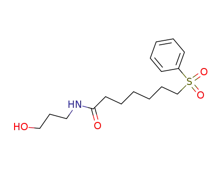 7-Benzenesulfonyl-heptanoic acid (3-hydroxy-propyl)-amide