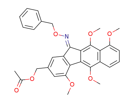 Acetic acid 11-[(E)-benzyloxyimino]-4,5,9,10-tetramethoxy-11H-benzo[b]fluoren-2-ylmethyl ester