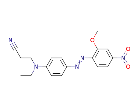 2'-methoxy-4'-nitro-4-(N-β-cyanoethyl-N-ethyl)amino-1,1'-azobenzene