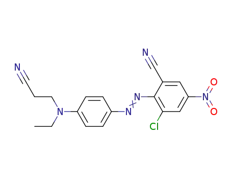 2'-chloro-6'-cyano-4'-nitro-4-(N-β-cyanoethyl-N-ethyl)amino-1,1'-azobenzene