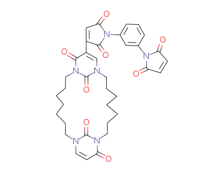 11-{1-[3-(2,5-Dioxo-2,5-dihydro-pyrrol-1-yl)-phenyl]-2,5-dioxo-2,5-dihydro-1H-pyrrol-3-yl}-1,9,13,21-tetraaza-tricyclo[19.3.1.19,13]hexacosa-11,23-diene-10,22,25,26-tetraone