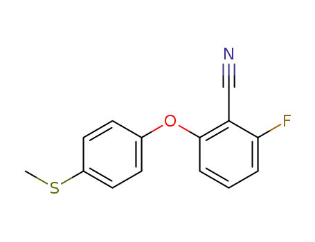 2-fluoro-6-[(4-methylthio)phenoxy]benzonitrile