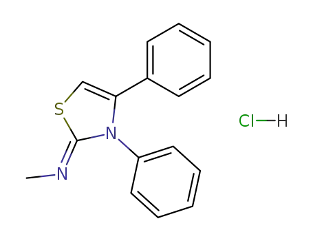 [3,4-Diphenyl-3H-thiazol-(2Z)-ylidene]-methyl-amine; hydrochloride