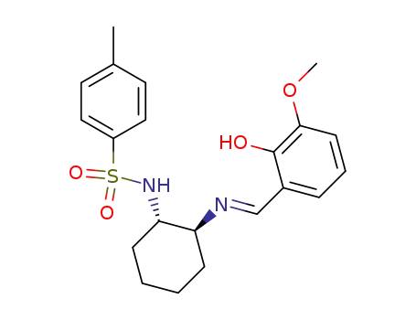 N-((1S,2S)-2-{[1-(2-Hydroxy-3-methoxy-phenyl)-meth-(E)-ylidene]-amino}-cyclohexyl)-4-methyl-benzenesulfonamide