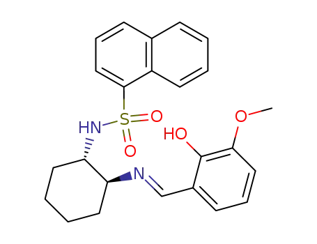 Naphthalene-1-sulfonic acid ((1S,2S)-2-{[1-(2-hydroxy-3-methoxy-phenyl)-meth-(E)-ylidene]-amino}-cyclohexyl)-amide