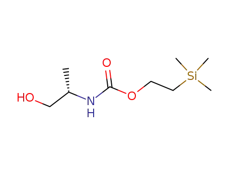 Molecular Structure of 181767-52-2 (2-trimethylsilylethyl N-[(1S)-2-hydroxy-1-methyl-ethyl]carbamate)