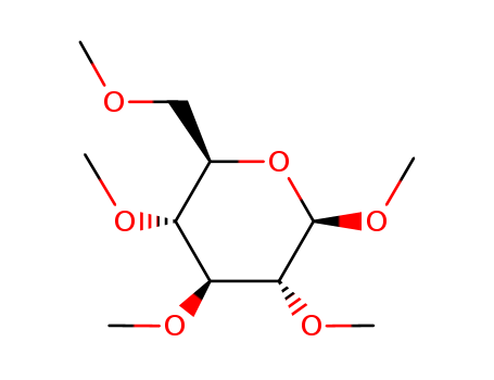 b-D-Glucopyranoside, methyl2,3,4,6-tetra-O-methyl- cas  3149-65-3