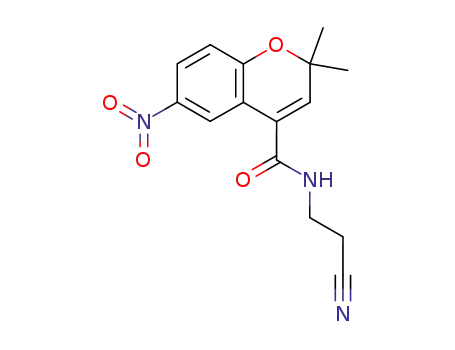 N-(2-cyanoethyl)-2,2-dimethyl-6-nitro-2H-1-benzopyran-4-carboxamide