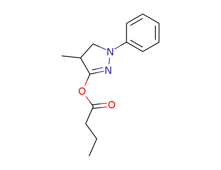 butyric acid 4-methyl-1-phenyl-4,5-dihydro-1H-pyrazol-3-yl ester