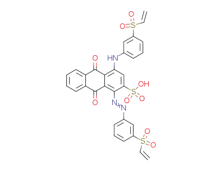 4-(3-ethenesulfonyl-phenylamino)-1-(3-ethenesulfonyl-phenylazo)-9,10-dioxo-9,10-dihydro-anthracene-2-sulfonic acid