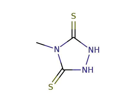 Molecular Structure of 13625-51-9 (4-methyl-1,2,4-triazolidine-3,5-dithione)