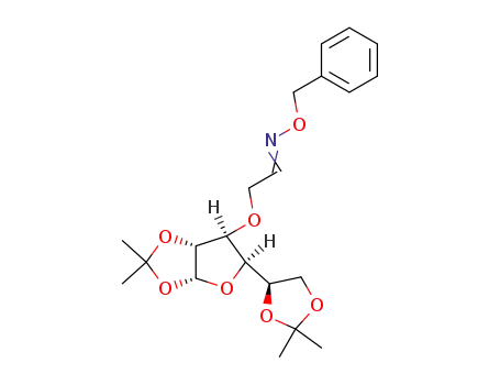 [(3aR,5R,6S,6aR)-5-((R)-2,2-Dimethyl-[1,3]dioxolan-4-yl)-2,2-dimethyl-tetrahydro-furo[2,3-d][1,3]dioxol-6-yloxy]-acetaldehyde O-benzyl-oxime