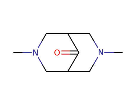Molecular Structure of 14789-54-9 (3,7-Diazabicyclo[3.3.1]nonan-9-one, 3,7-dimethyl-)