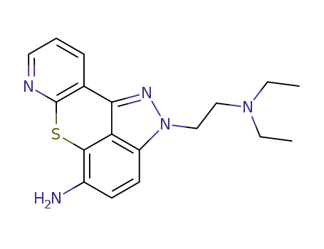 N,N-diethyl-5-amino-2H-pyrido[3',2':5,6]thiopyrano[4,3,2-cd]indazole-2-ethanamine