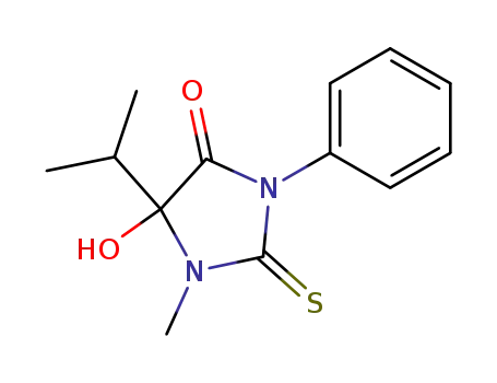 5-isopropyl-5-hydroxy-1-methyl-3-phenyl-2-thiohydantoin
