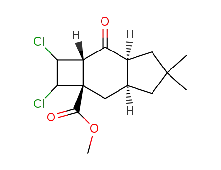 (2aS,3aS,6aS,7aS)-1,2-Dichloro-5,5-dimethyl-7-oxo-decahydro-cyclobuta[f]indene-2a-carboxylic acid methyl ester