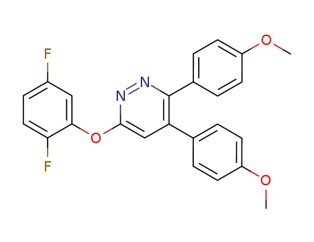 3,4-bis(4-methoxyphenyl)-6-(2,5-difluorophenoxy)pyridazine