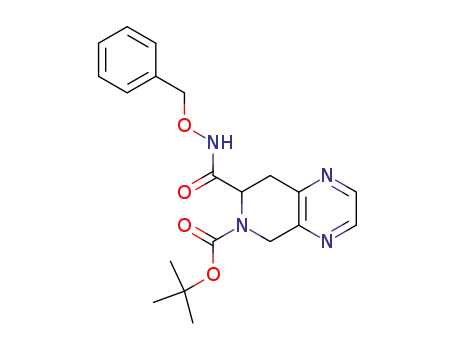 (+)-N-benzyloxy-6-tert-butoxycarbonyl-5,6,7,8-tetrahydropyrido[3,4-b]pyrazine-7-carboxamide