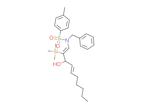 (Z)-1-[benzyl(p-toluenesulfonyl)amino]-2-(trimethylsilyl)-1,4-decadien-3-ol
