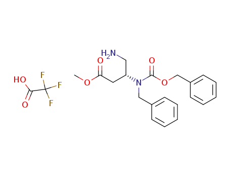 methyl (R)-(+)-4-amino-3-[(N-benzyl-N-benzyloxycarbonyl)amino]butanoate trifluoroacetate