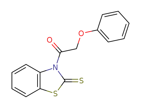 Molecular Structure of 660390-66-9 (2(3H)-Benzothiazolethione, 3-(phenoxyacetyl)-)