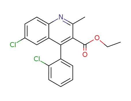 ethyl 6-chloro-4-(2-chlorophenyl)-2-methyl-3-quinolinecarboxylate