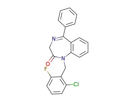 1-(2-chloro-6-fluoro-benzyl)-5-phenyl-1,3-dihydro-benzo[e][1,4]diazepin-2-one