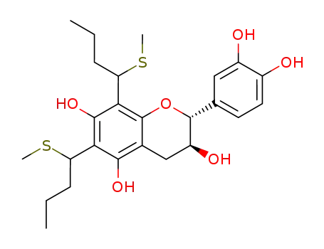 (+)-6,8-bis(1-methylthiobutyl)catechin
