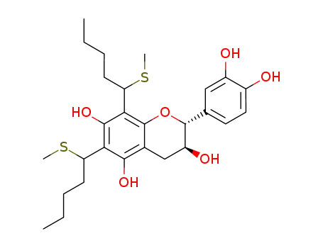 (+)-6,8-bis(1-methylthiopentyl)catechin