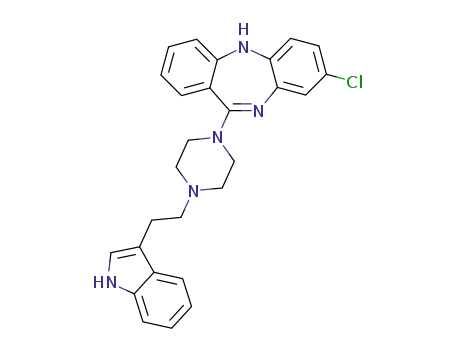 8-chloro-11-{4-[2-(1H-indol-3-yl)ethyl]piperazino}-5H-dibenzo[b,e][1,4]diazepine
