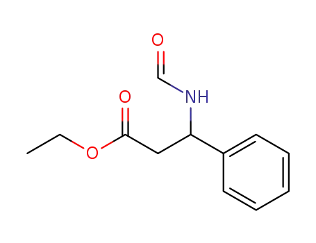 Molecular Structure of 850011-53-9 (Benzenepropanoic acid, b-(formylamino)-, ethyl ester)