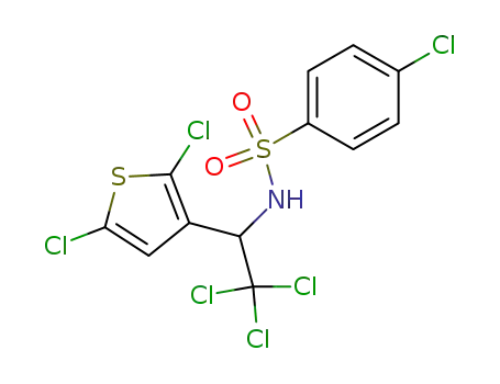 N-[2,2,2-trichloro-1-(2,5-dichlorothiophen-3-yl)ethyl]-4-chlorobenzenesulfonamide
