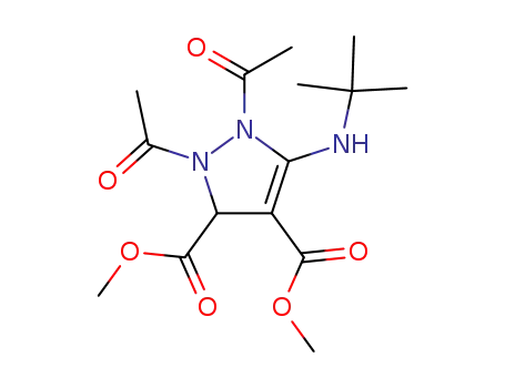 1,2-diacetyl-5-tert-butylamino-2,3-dihydro-1H-pyrazole-3,4-dicarboxylic acid dimethyl ester